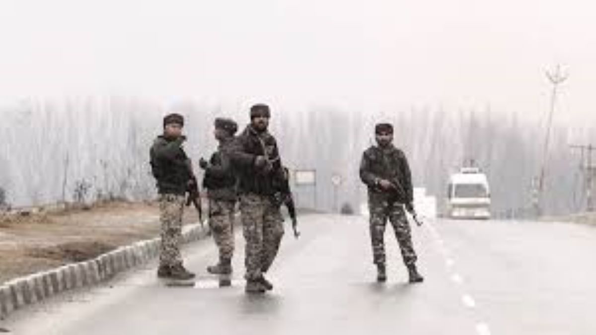 Security forces in Kashmir