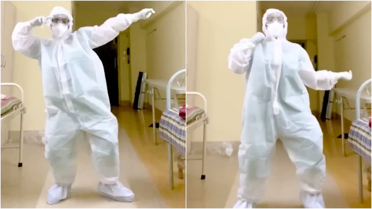 PPE kit dancing doctor