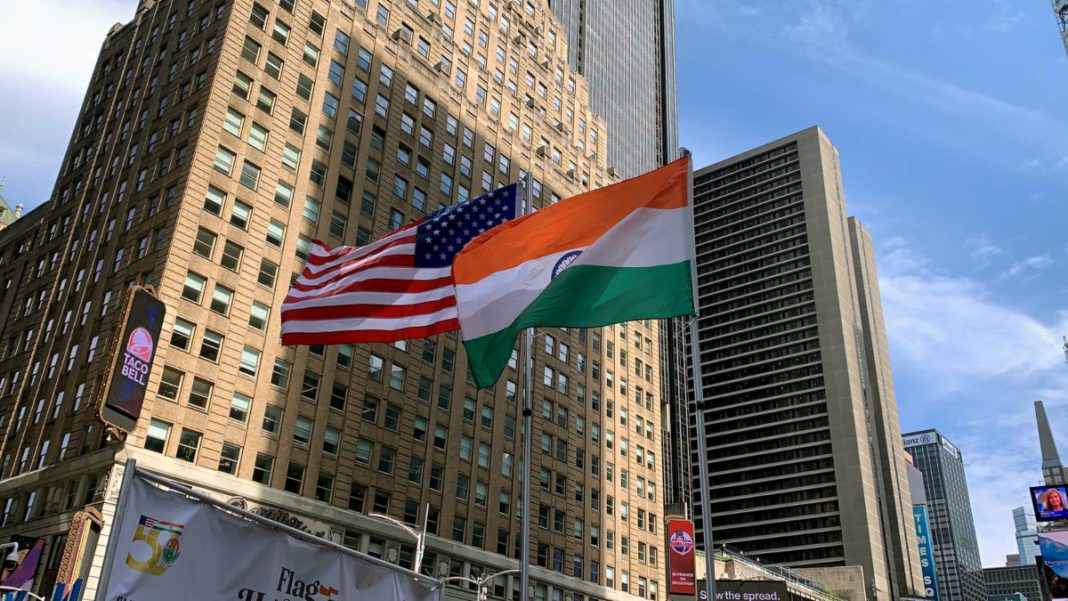 Indian flag hoisted at Times square