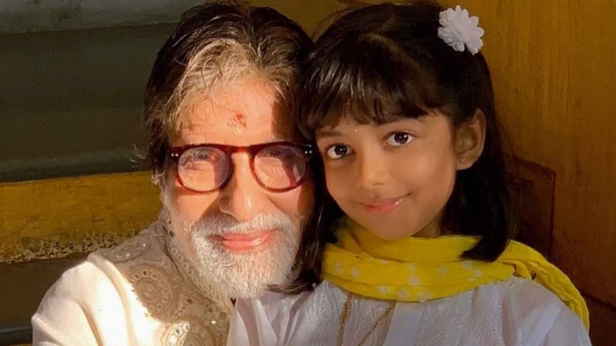 Amitabh Bachchan with granddaughter Aaradhya