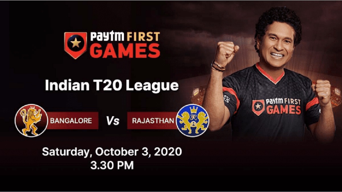 Bangalore vs Rajasthan Paytm First Games Fantasy Prediction
