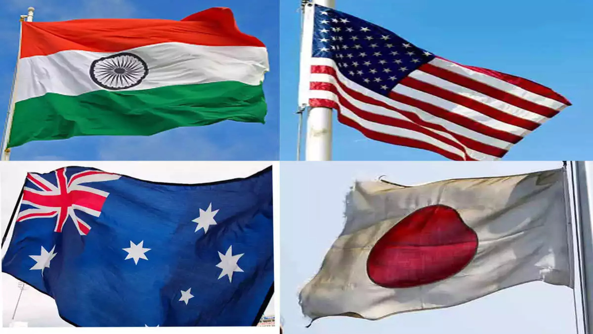 Flags of India,US,Australia,Japan
