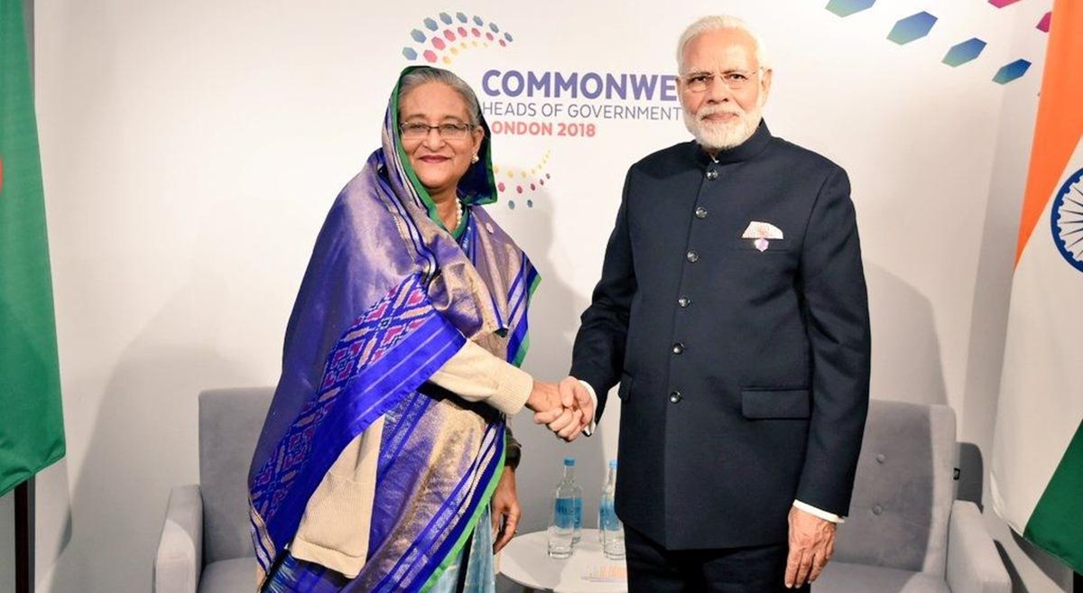 Narendra Modi and Sheikh Hasina