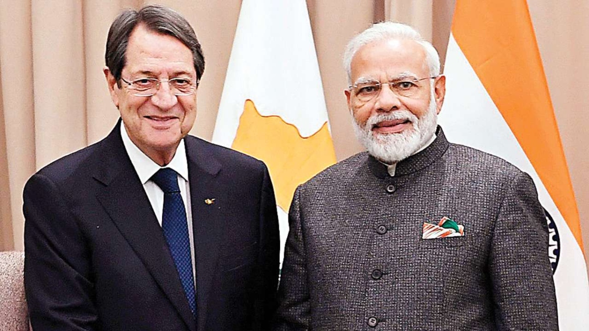 Cyprus Prez and PM Modi