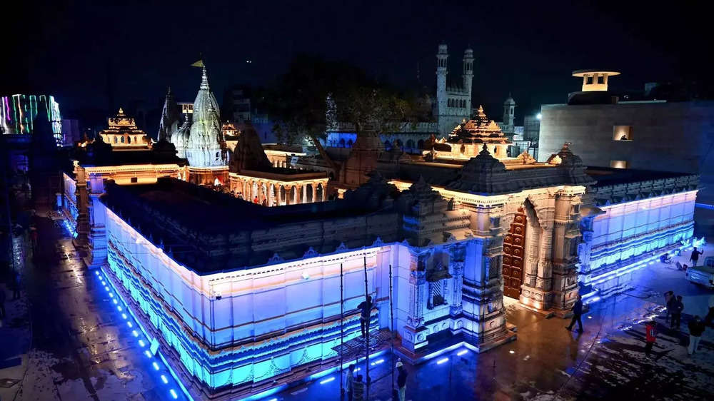 Kashi Vishwanath Temple under renovation