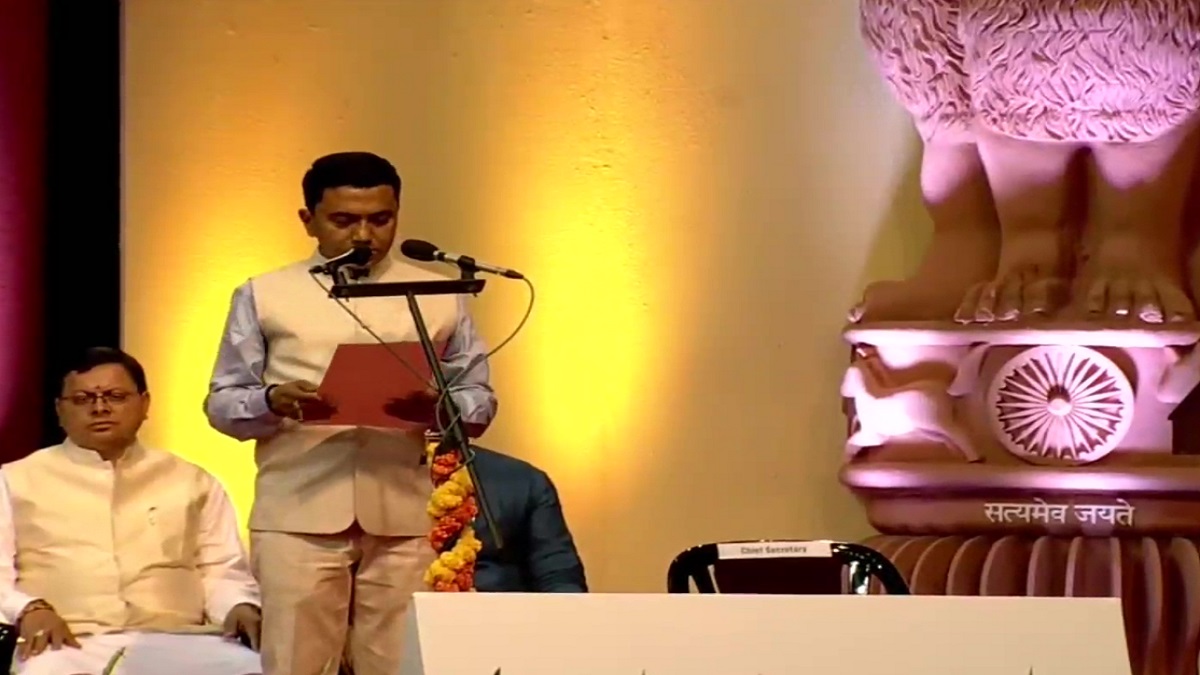 Pramod Sawant takes oath at Goa CM: PM Modi & 15 state CMs attend
