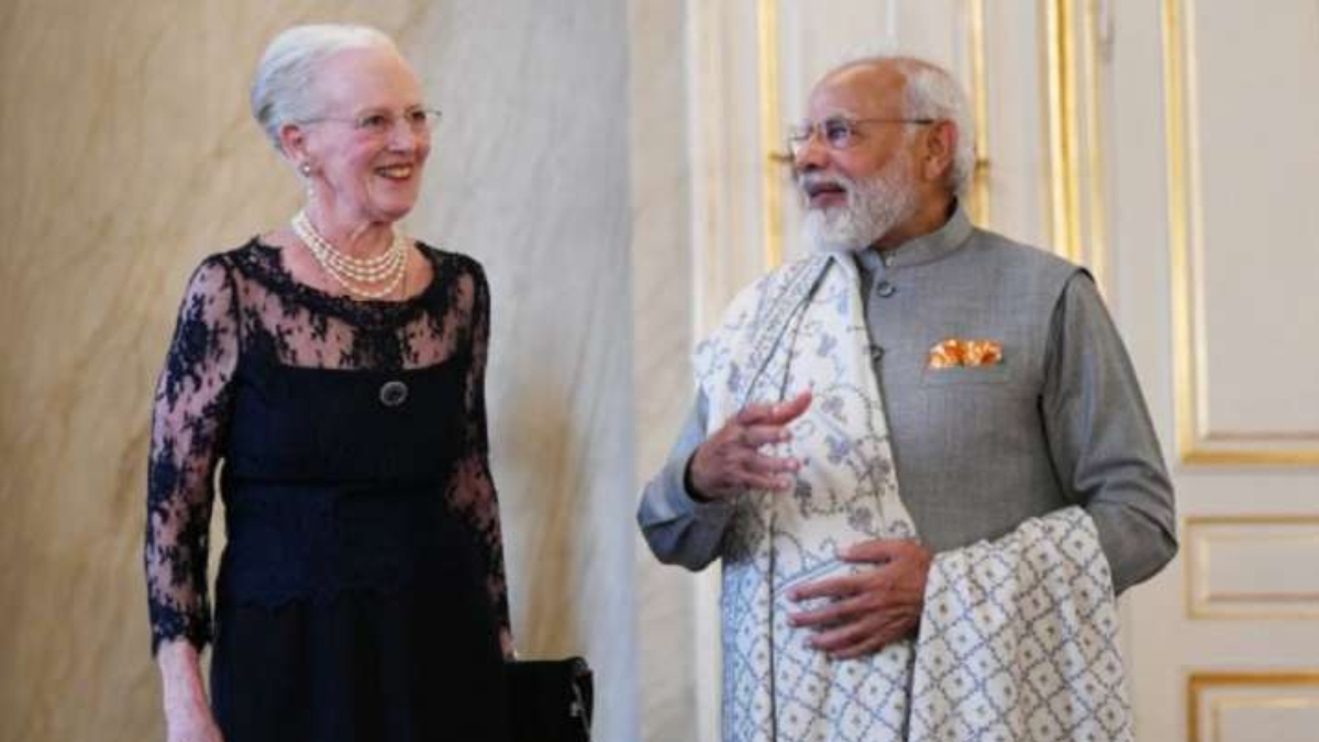 PM Modi meets Queen of Denmark Margrethe II during his visit to Europe