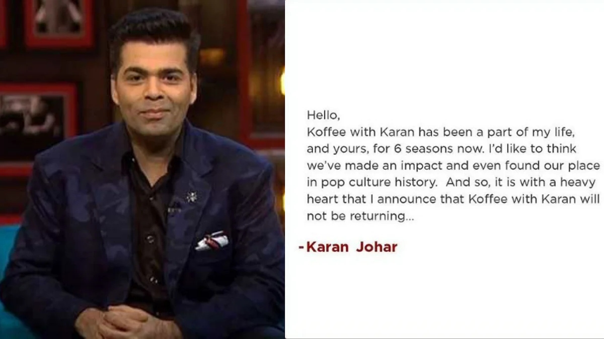 Karan Johar reveals the end of Koffee With Karan ‘with heavy heart,’ as fans call it ‘end of an era’