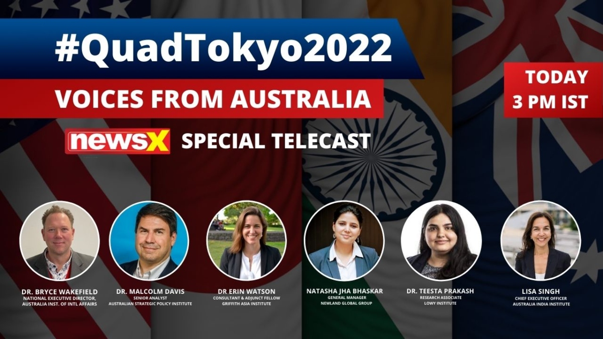 Quad summit 2022: NewsX special panel with voices from Australia