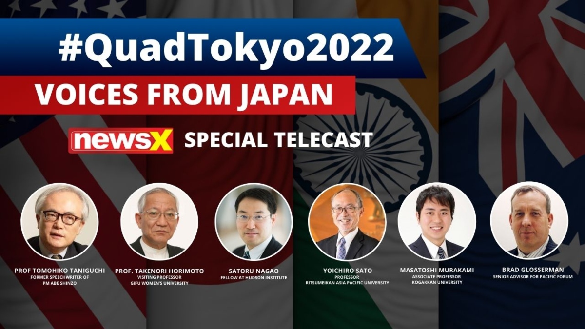 Quad summit 2022: NewsX special panel with voices from Japan