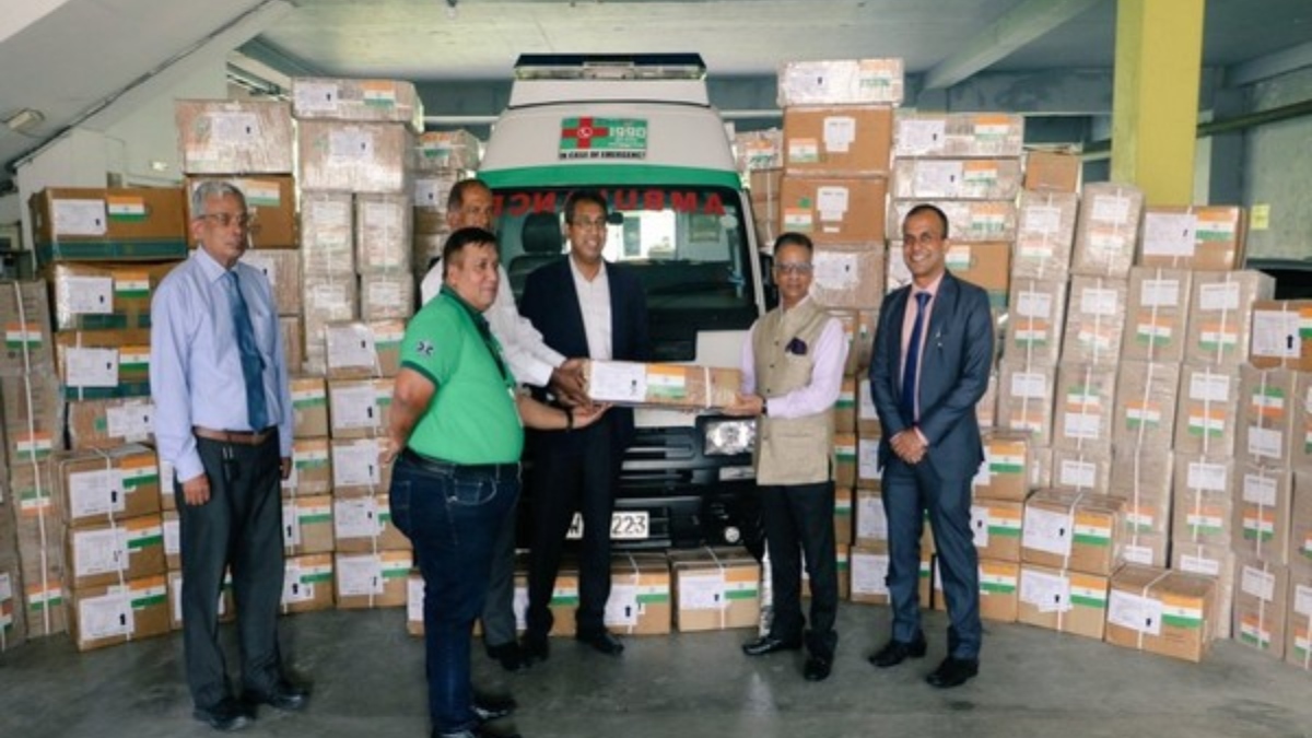 India aids Sri Lanka: Delivers 3.3 tons of essential medical supplies