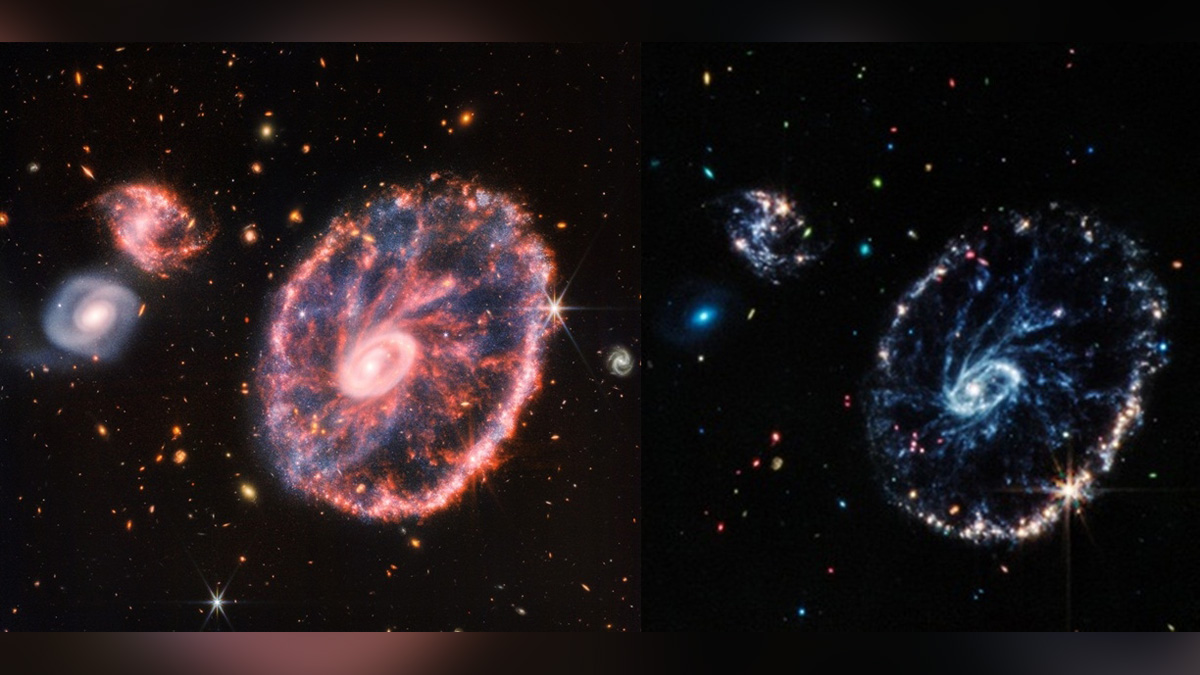 Stunning Images of Cartwheel Galaxy captured by James Webb Telescope