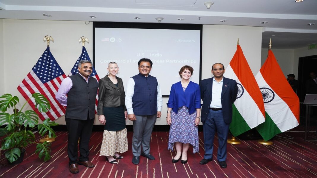 Patricia Lacina, Chargé d'Affaires of the US Mission in India, met with business executives and entrepreneurs in Bengaluru