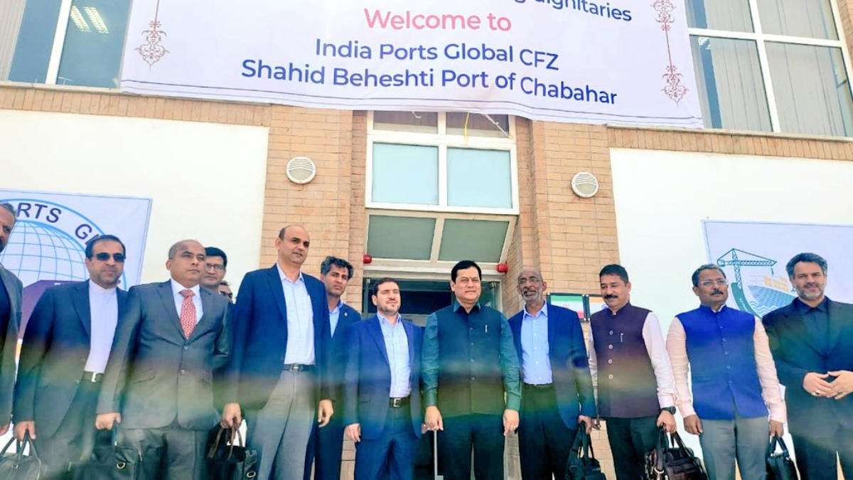 Sonowal underlined on this occasion how Chabahar port may help cut down on travel time, costs, and distance.