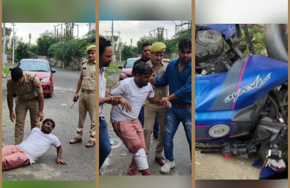 Wanted Crook Detained After Shootout in Noida Film City 1 noida