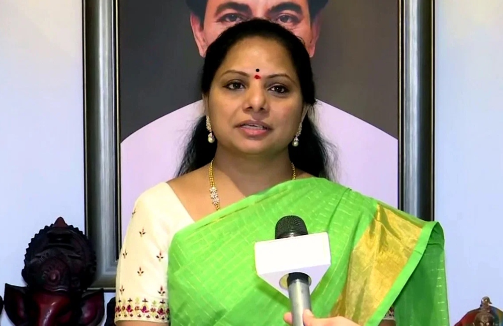 Security beefed up outside K Kavitha’s residence in Hyderabad