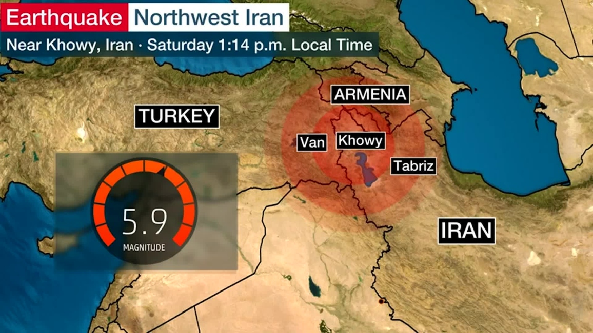 5.9 Magnitude Earthquake Hits Iran-Turkey Border; 7 Killed, 440 Injured