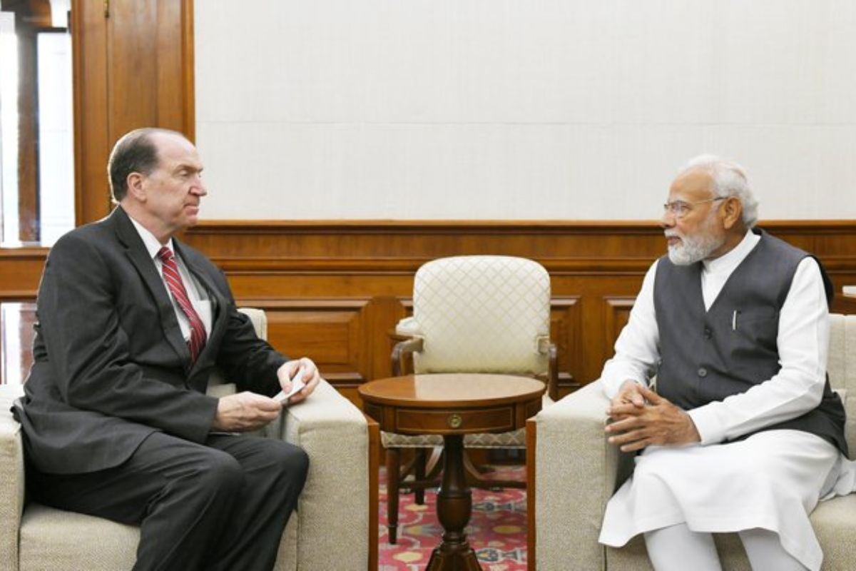 World Bank prez meets PM Modi, commends India on maintaining solid growth