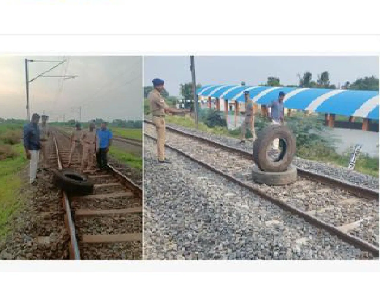 Potential disaster averted as train drivers spot and avoid truck tyres on tracks