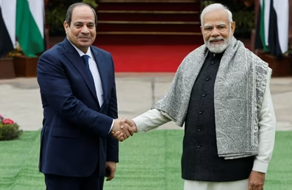 Prime Minister Narendra Modi Arrives in Egypt On Historic Visit