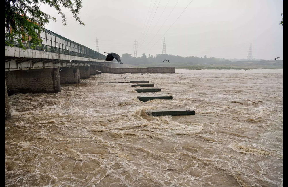 new delhi july 10 ani the water level of yamuna river rises after water bein