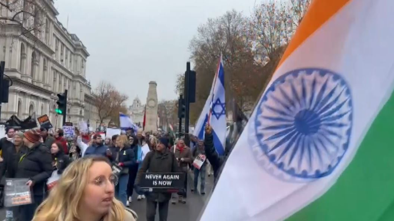 London: March against Antisemitism Draws Thousands, British Indian Diaspora Stands with Israel
