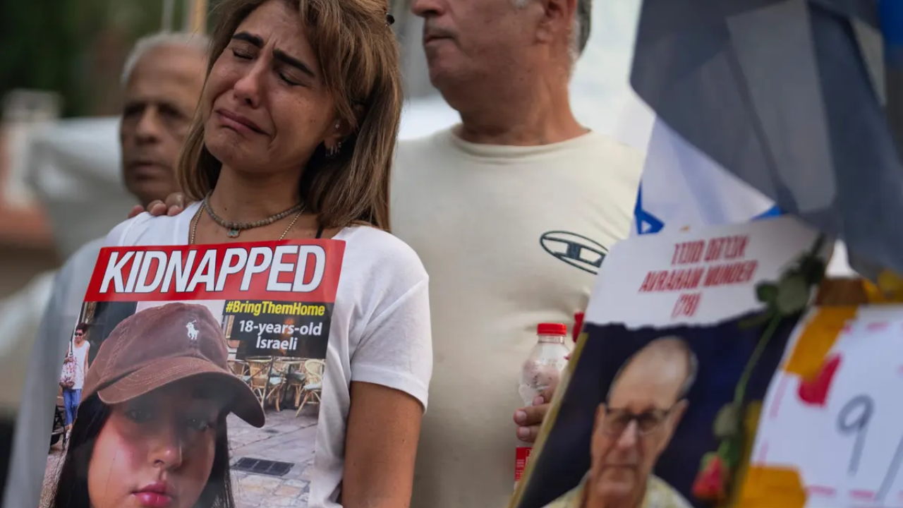 Relatives of Abducted Israelis Seek Global Support Outside American Red Cross