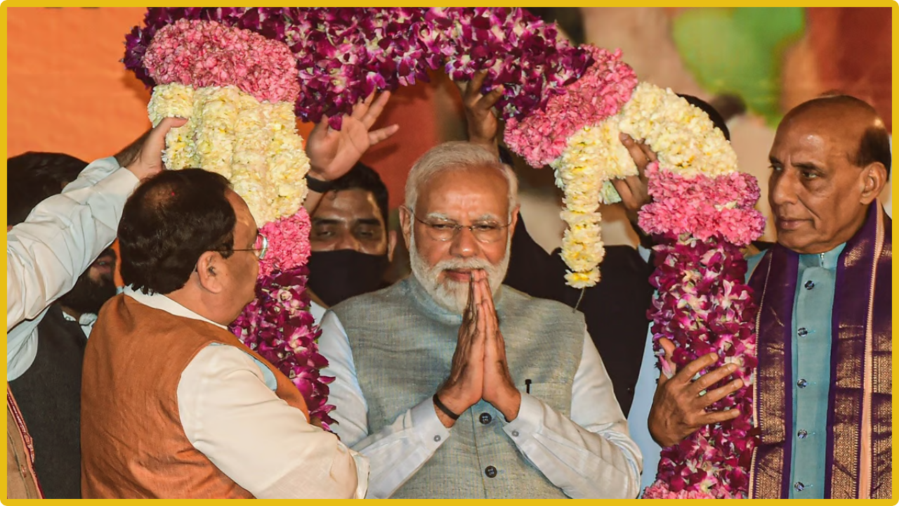 PM Modi Appreciates Party Workers’ Efforts as BJP Celebrates Assembly Poll Triumph