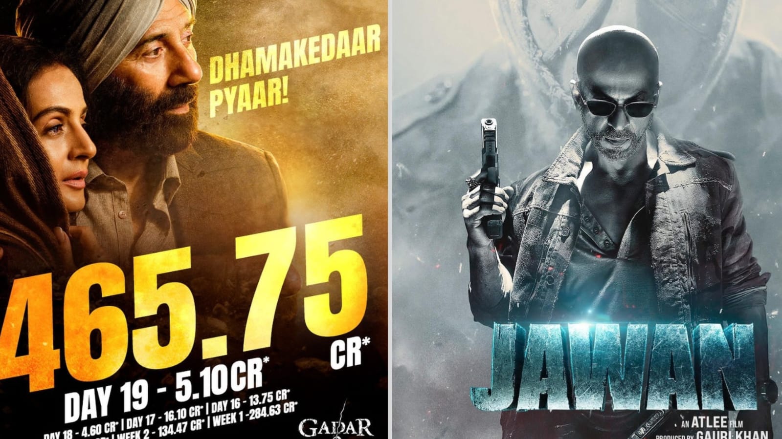 Year Ender 2023: ‘Jawan’ to ‘Gadar 2’ highest-grossing Bollywood films of this year