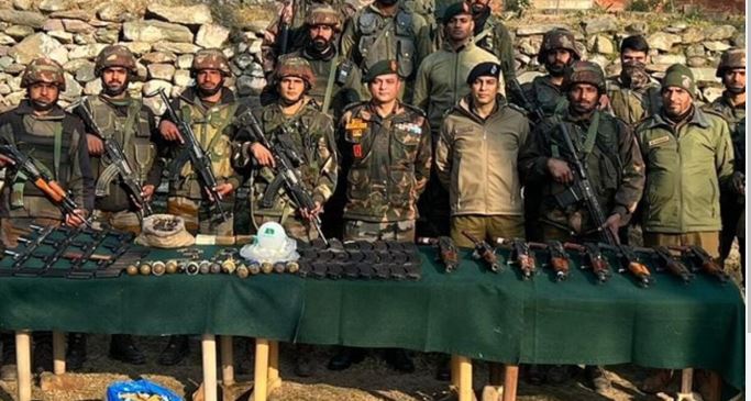 Indian Army Recovers Arms, Detains Three in J-K Operation