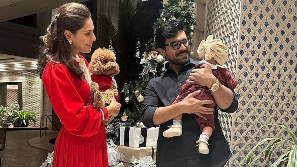 Ram Charan holds daughter Klin close in latest pictures!