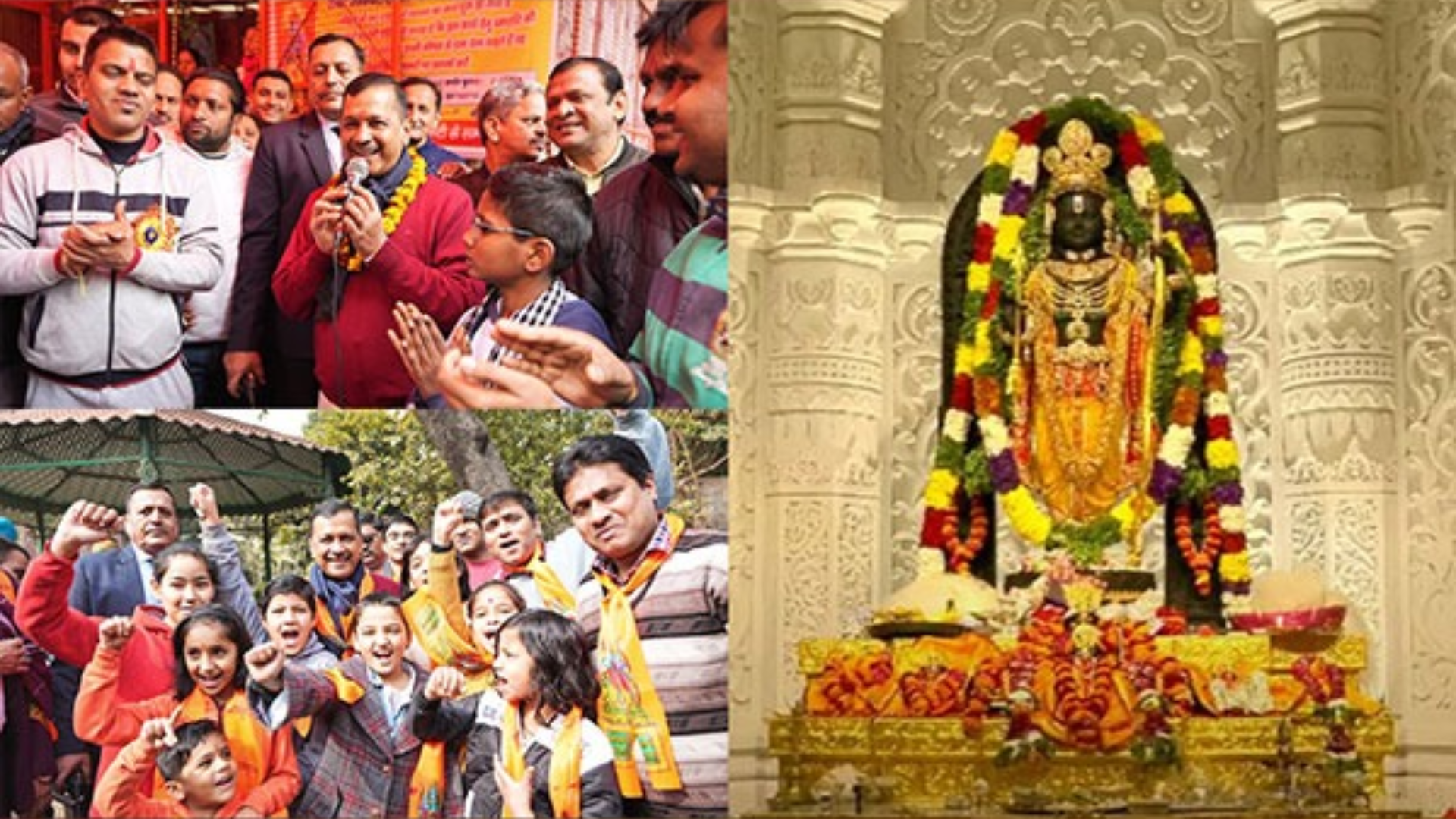 Delhi CM Arvind Kejriwal Joins ‘Bhandaras’ Celebration of Ram Lalla’s ‘Pran Pratistha’