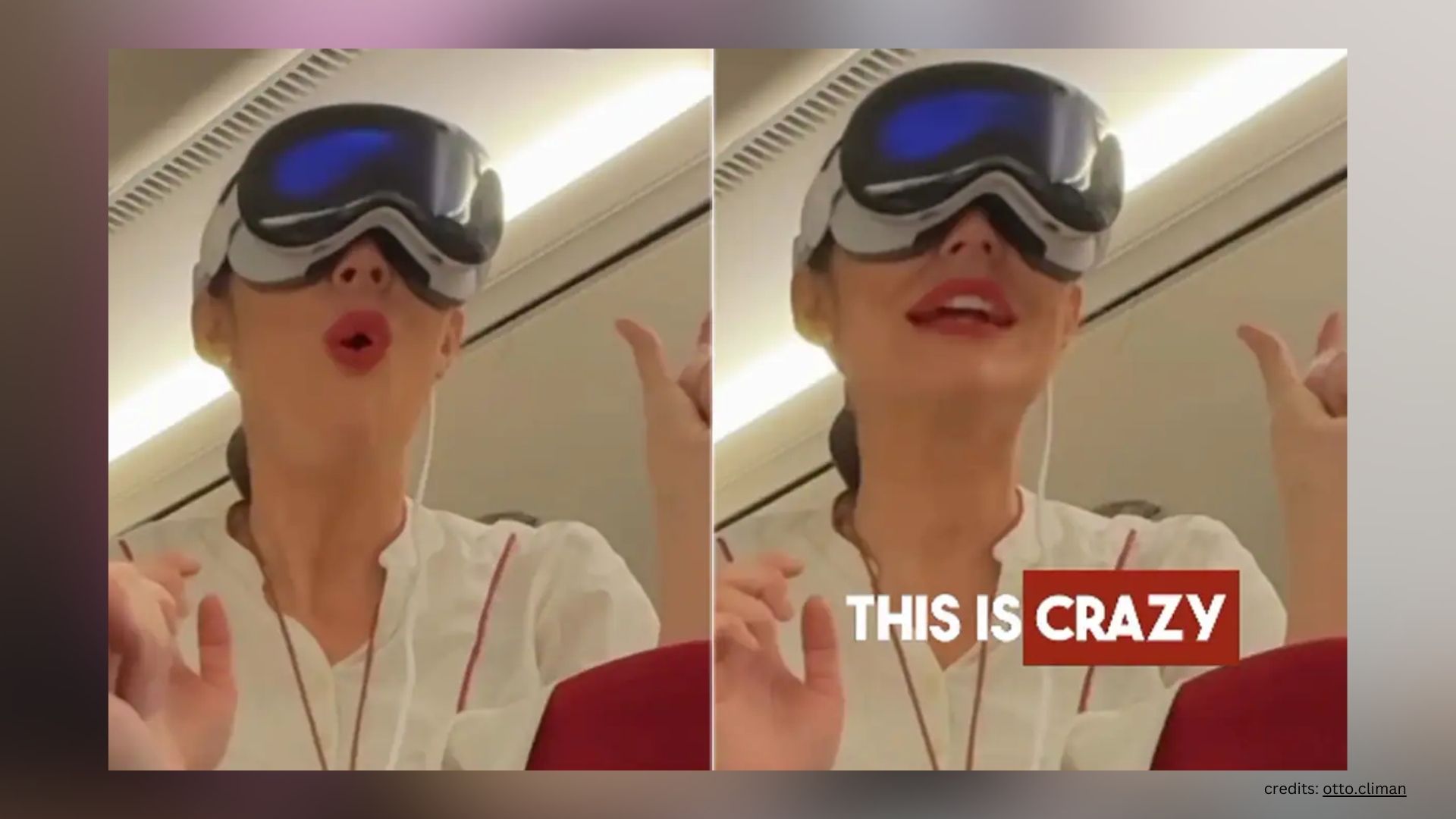 Emirates Air Hostess Tries Apple Vision Pro During Flight – Watch Internet’s Reaction!