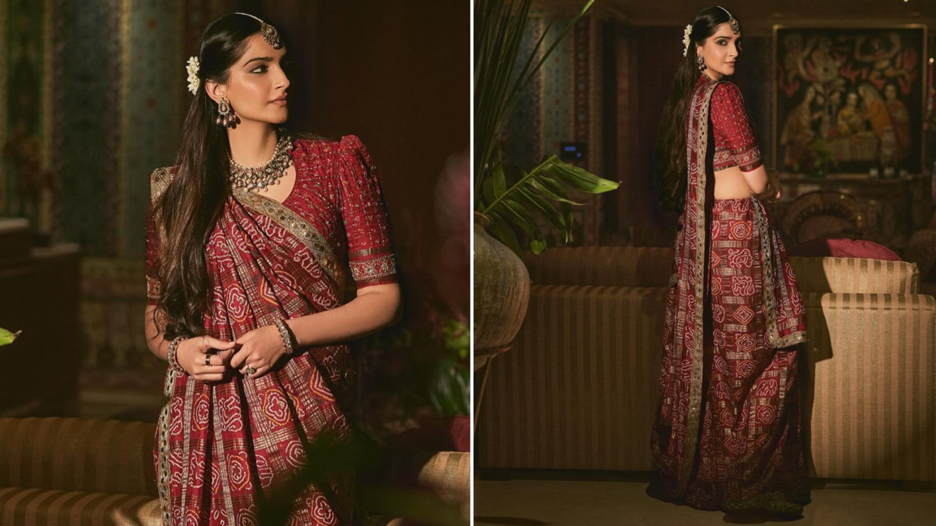 Sonam Kapoor dons her mother’s 35-year-old sari to revive the traditional vibe