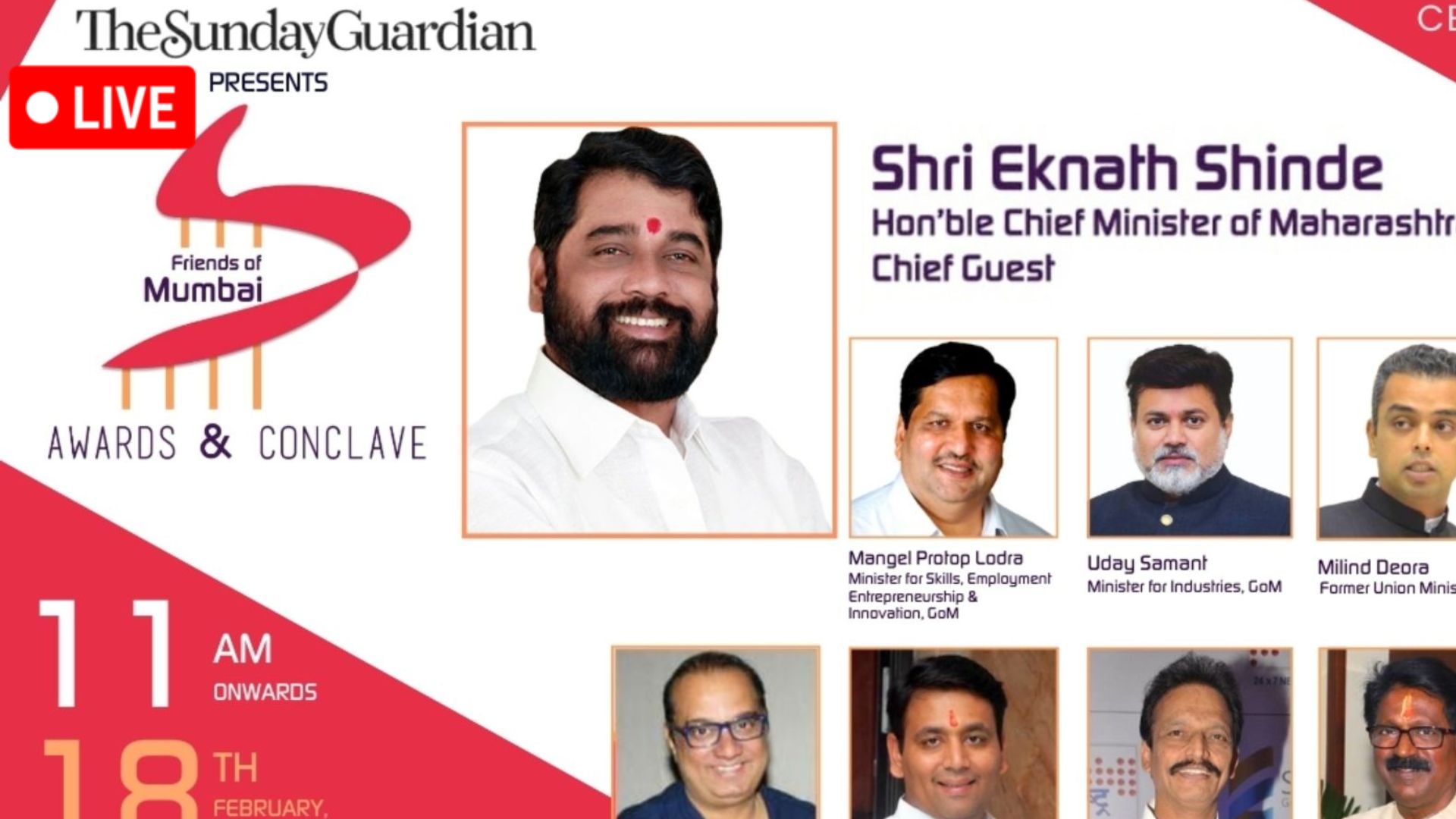The Sunday Guardian’s Prestigious Friends of Mumbai Awards & Conclave: A Dazzling Tribute to City Icons