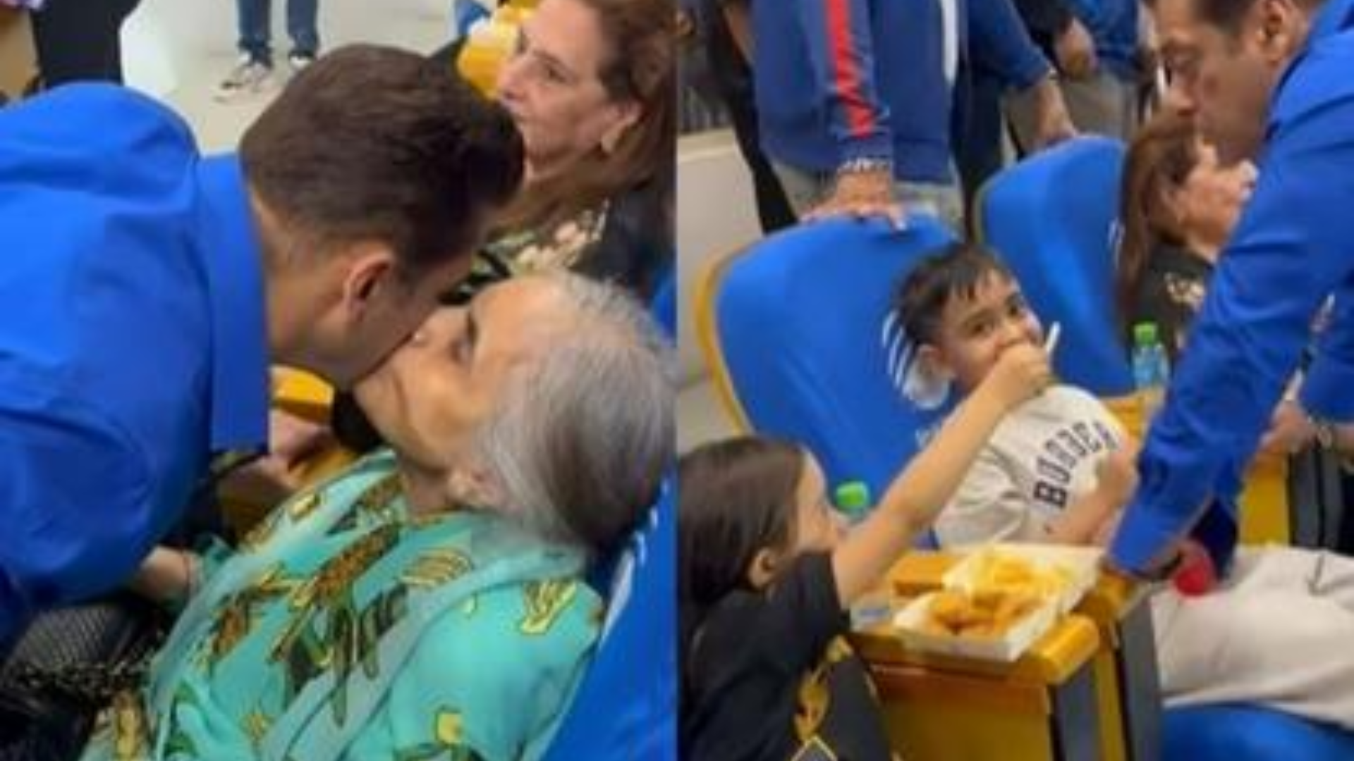 Heartwarming Moment: Salman Khan Kisses His Mother at CCL 2024