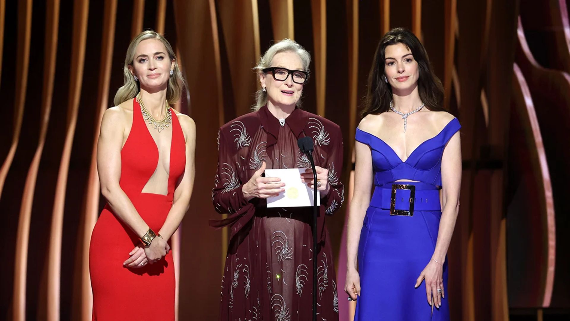 Anne Hathaway and Emily Blunt Reunite with Meryl Streep, Channel Miranda Priestly in Hilarious SAG Awards Video
