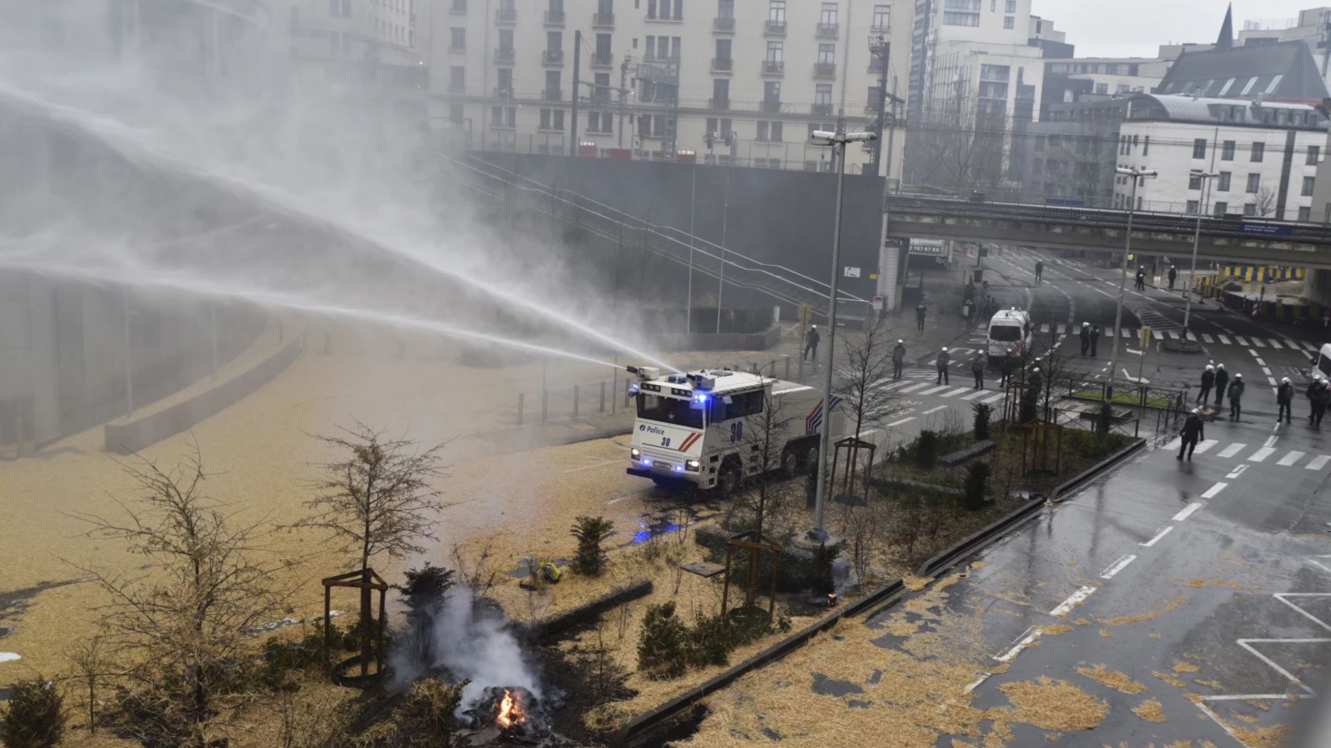 Farmers Protests in Brussels, clashes with police near European Union’s headquarters