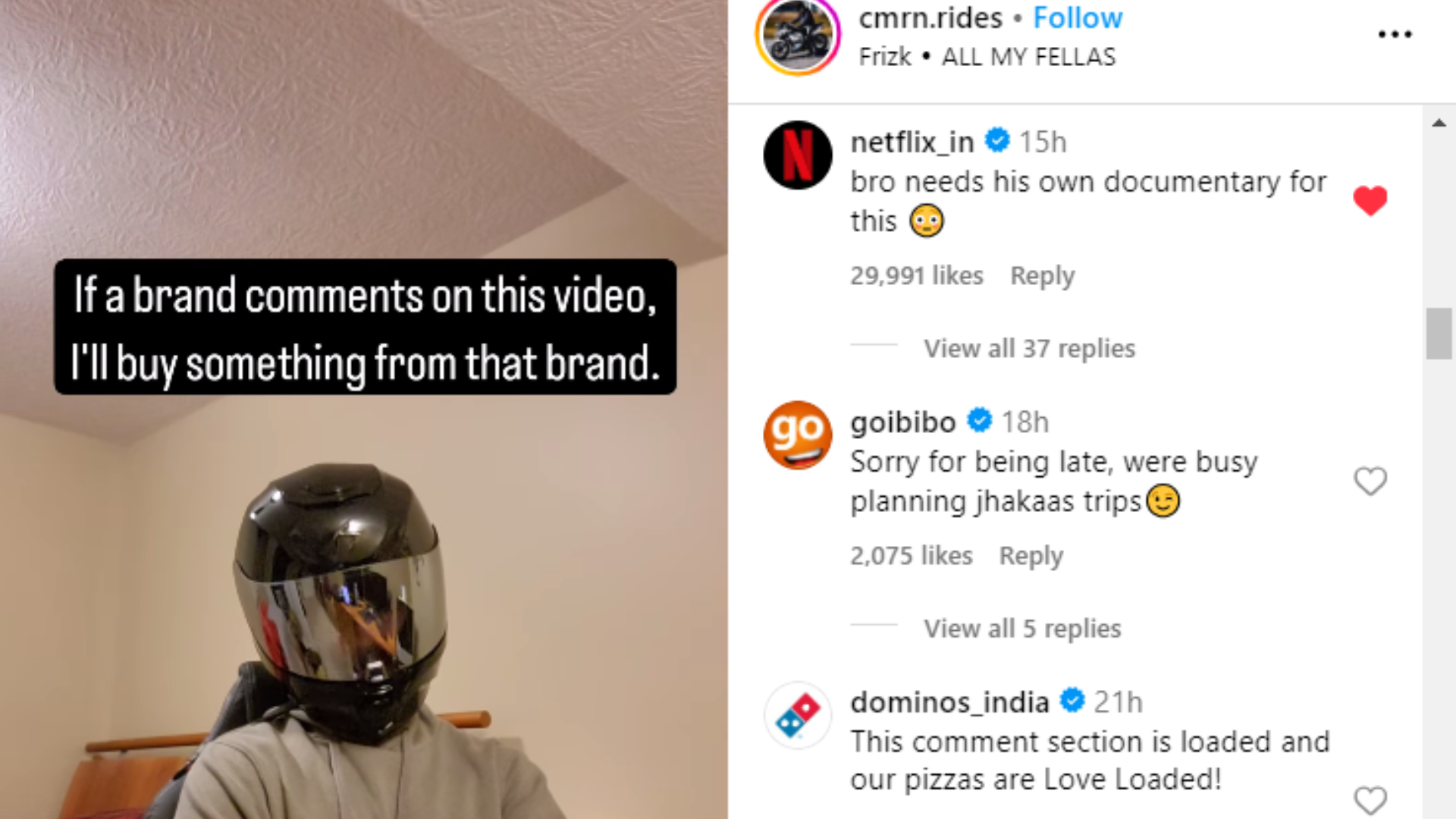 Indian Brands Accepts Instagram Challenge, Creates Traffic In Comment Section