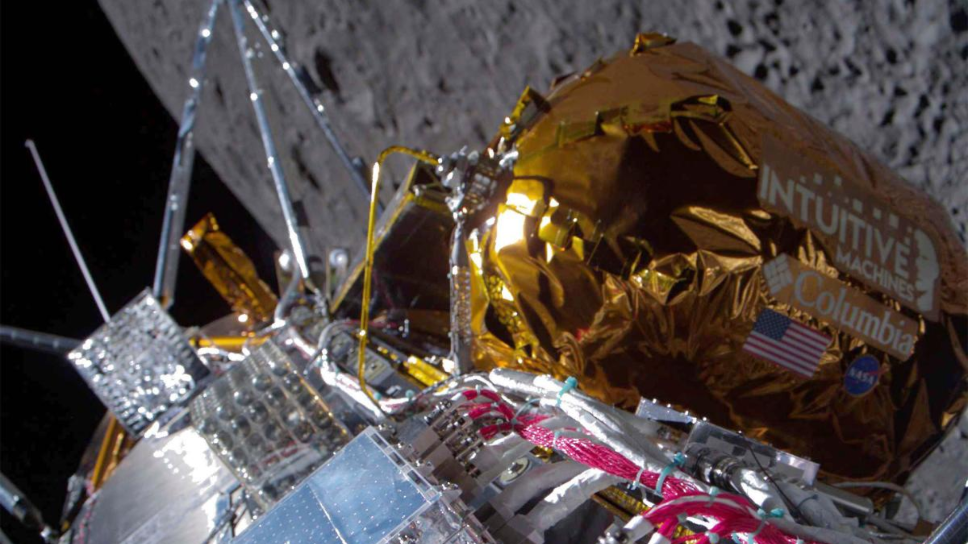 America’s Odysseus Spacecraft makes first commercial moon landing
