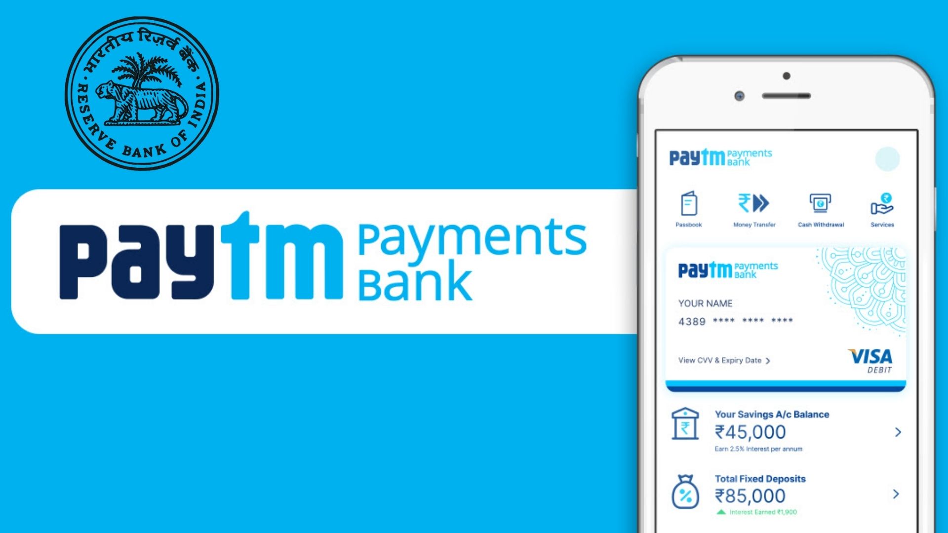 RBI Clarifies on Paytm Payments Bank: Highlights Data Privacy, Not Tougher Fintech Rules !