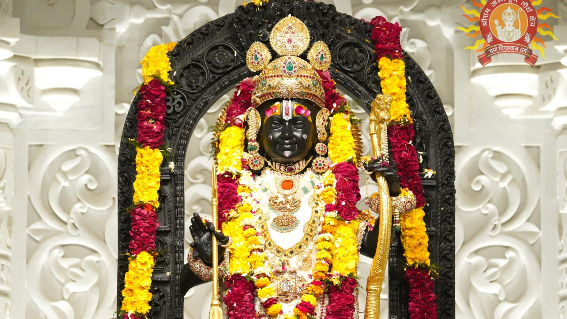 Devotees Mark Holi Celebrations At Ram Mandir With Rangotsav In Ayodhya Temple