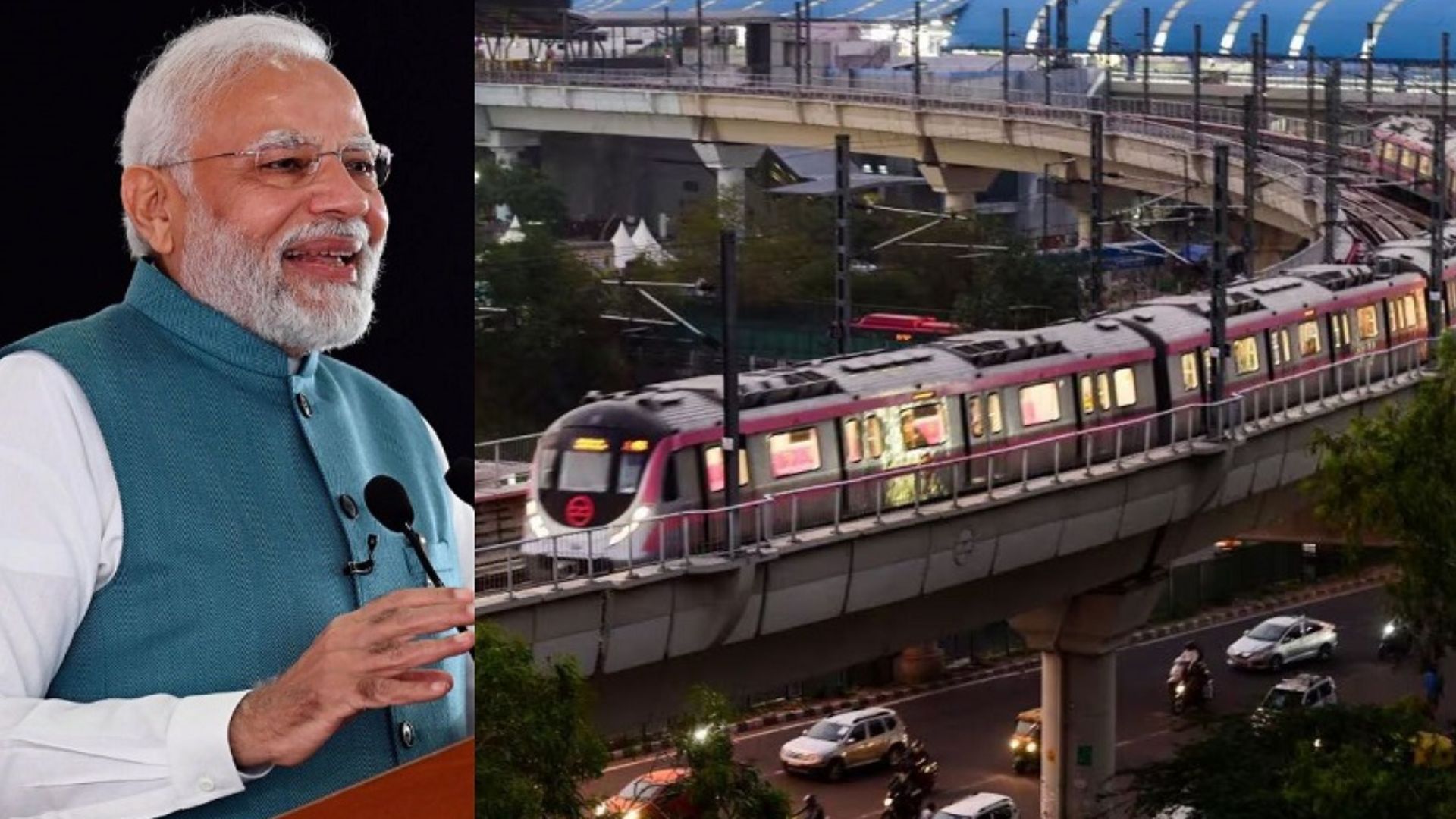 PM Modi Lays Foundation Stone for Two New Corridors in Delhi Metro Phase 4