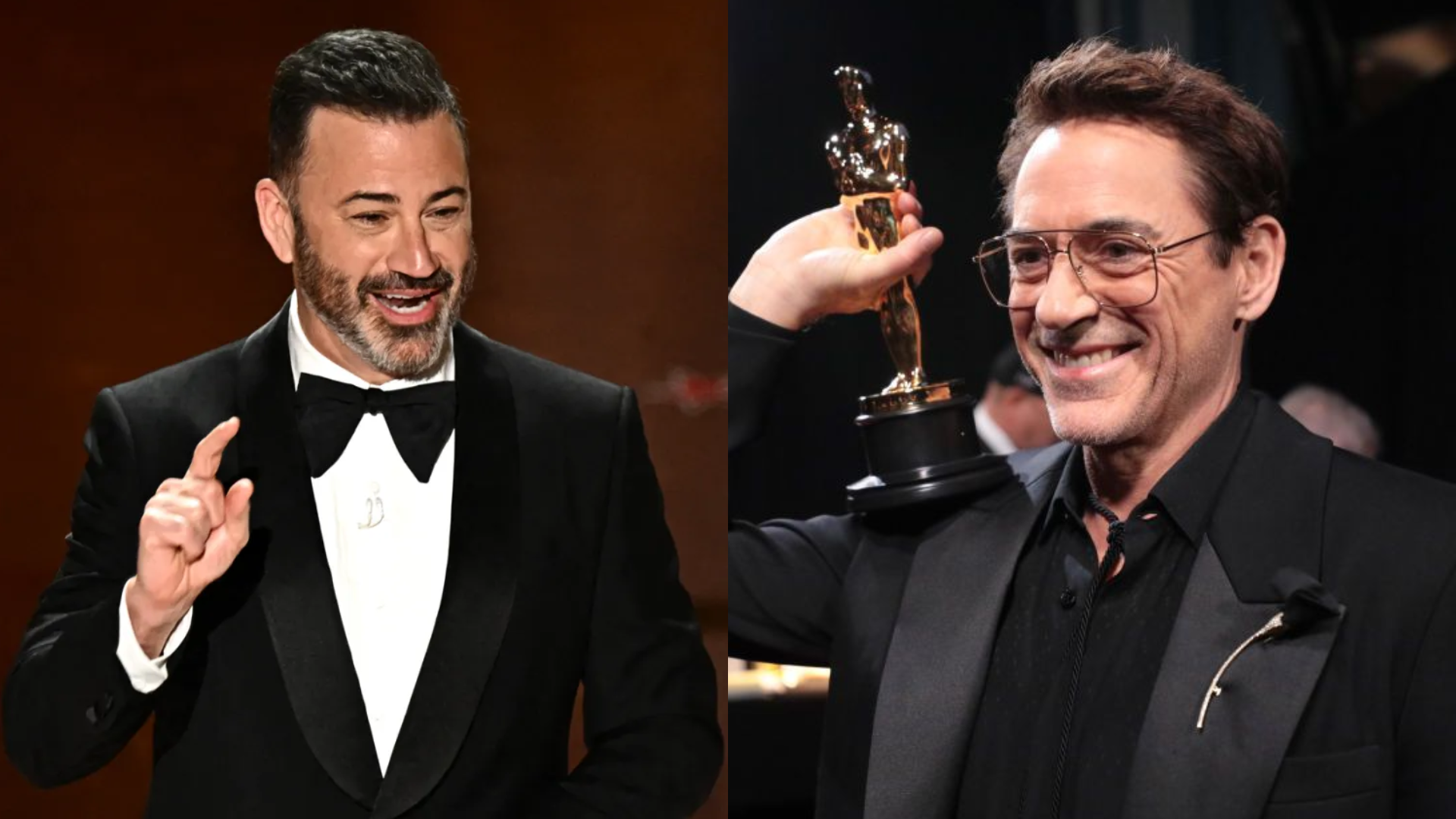 Robert Downey Jr Appears To Be Annoyed And Unimpressed After Jimmy Kimmel Brings Up Actor’s Drug-Fueled Past During Oscars Ceremony