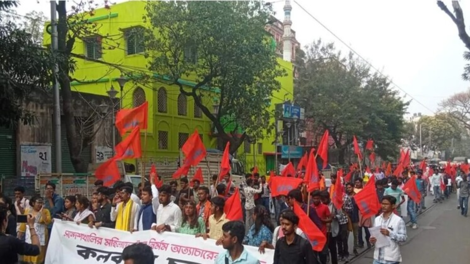 ABVP Workers Protest Amid Sandeshkhali Row, Police Resort To Lathi-charge