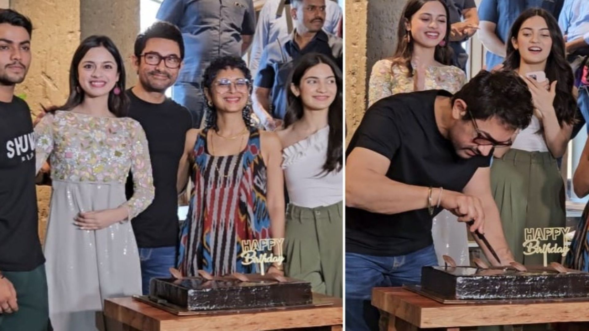Aamir Khan Celebrates Birthday with Kiran Rao, ‘Laapataa Ladies’ Cast