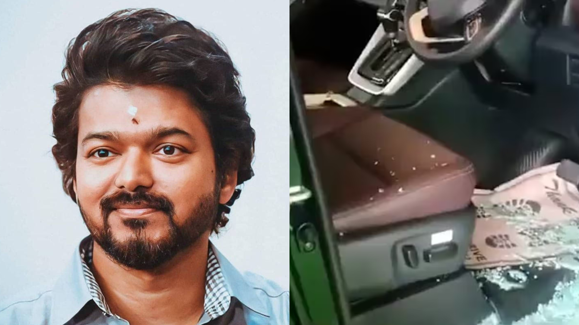 Thalapathy Vijay’s Car Gets Damaged By Massive Sea Of Fans After He Visits Kerala After A Gap Of 14 Years