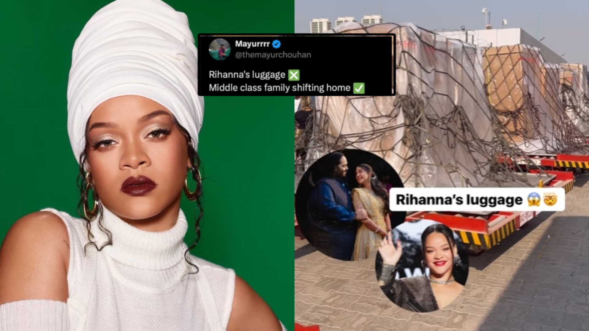 Rihanna’s Entry with Large Luggage at Anant Ambani’s Pre Wedding Festives Leaves Everyone in Shock