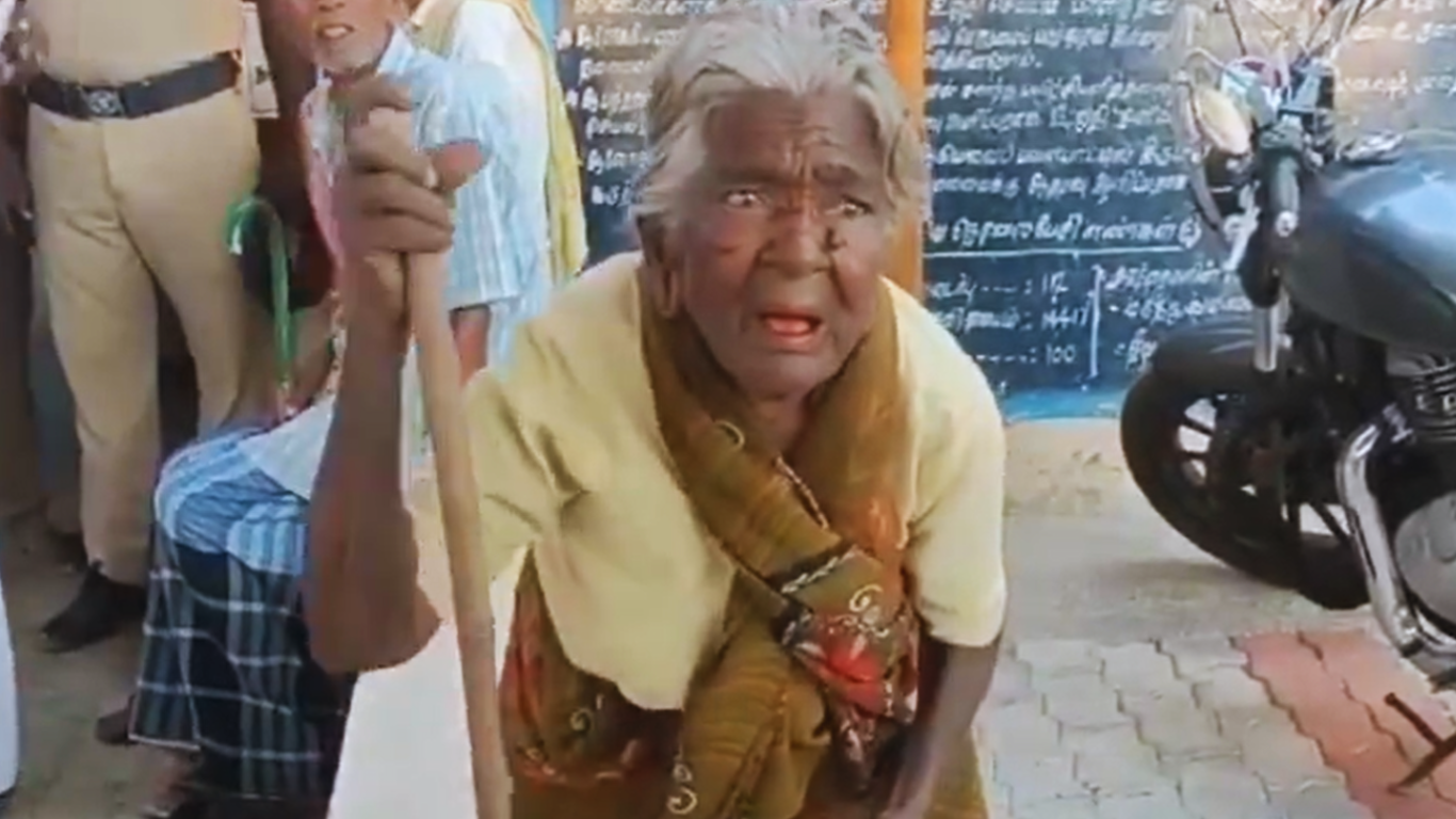 Lok Sabha Elections 2024: A 102-Year-Old Woman Turns Up At Polling Both In Tamil Nadu, Video Goes Viral