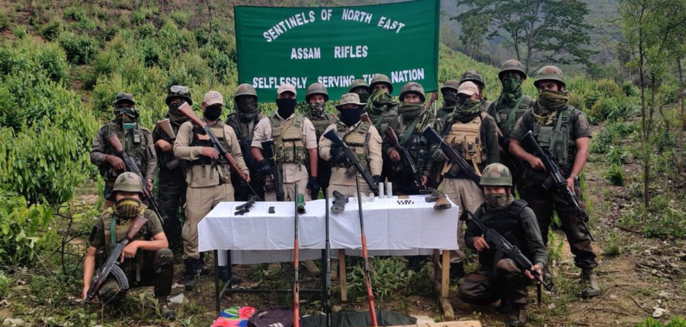 Security Forces Recover Cache of Illegal Arms in Manipur Amidst Search Operations